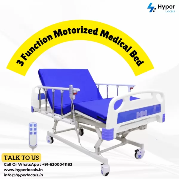 Hospital bed for rent, hyperlocals provide 3 function electric or motorized bed for rent